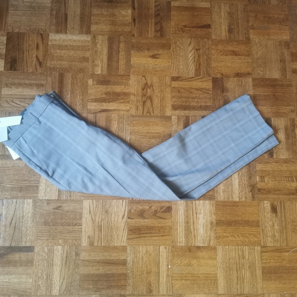 NWT Perry Ellis Grey Checkered Dress Pants - Picture 2 of 5